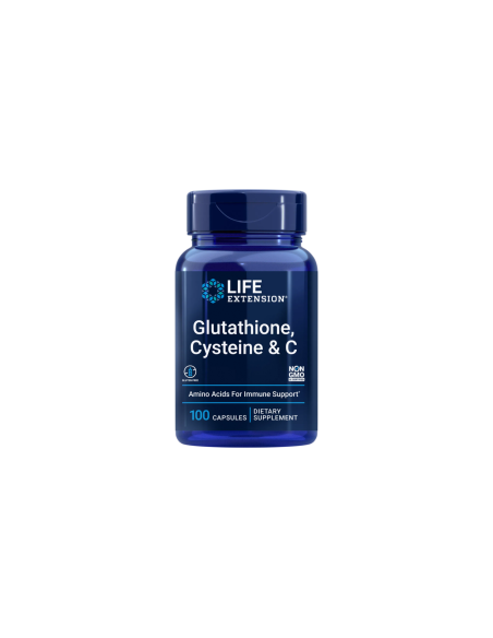Glutathione, Cysteine & C - 100 vegetarian capsules | Life Extension