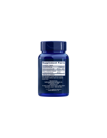 Glutathione, Cysteine & C - 100 vegetarian capsules | Life Extension