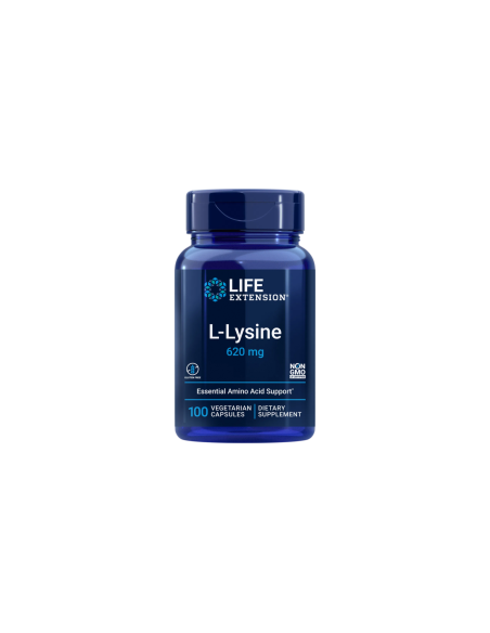 L-Lysine - 100 vegetarian capsules | Life Extension