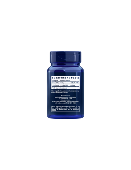 L-Lysine - 100 vegetarian capsules | Life Extension