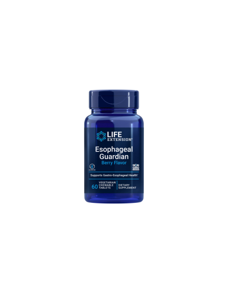 Esophageal Guardian, Natural Berry Flavour - 60 chewable tablets | Life Extension