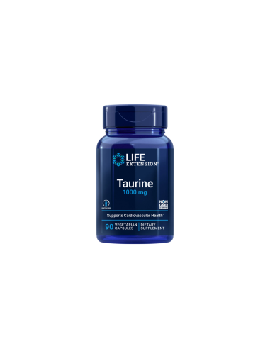 Taurine - 90 vegetarian capsules | Life Extension