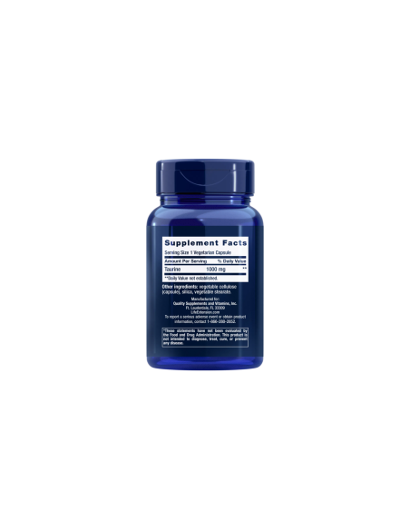 Taurine - 90 vegetarian capsules | Life Extension
