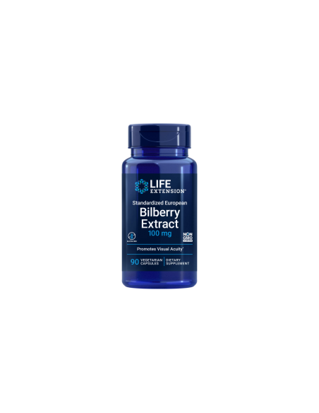 Standardized European Bilberry Extract - 90 vegetarian capsules | Life Extension