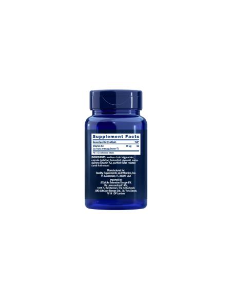 Low-Dose Vitamin K2 - 90 softgels | Life Extension