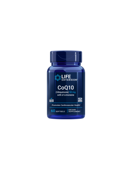 Super-Absorbable Ubiquinone CoQ10 with d-Limonene, 100 mg - 60 softgels | Life Extension