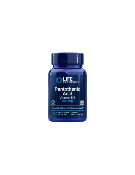 Pantothenic Acid (Vitamin B-5) - 100 vegetarian capsules | Life Extension