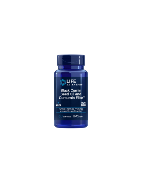 Black Cumin Seed Oil with Curcumin Elite™ Turmeric Extract - 60 softgels | Life Extension