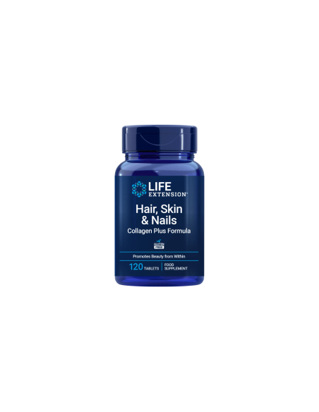 Hair, Skin & Nails Collagen Plus Formula, EU - 120 tablets | Life Extension