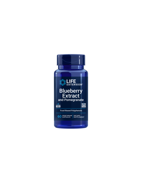 Blueberry Extract with Pomegranate - 60 vegetarian capsules | Life Extension