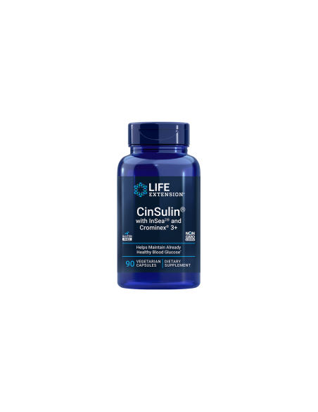CinSulin with InSea2 and Crominex 3+ - 90 vegetarian capsules | Life Extension