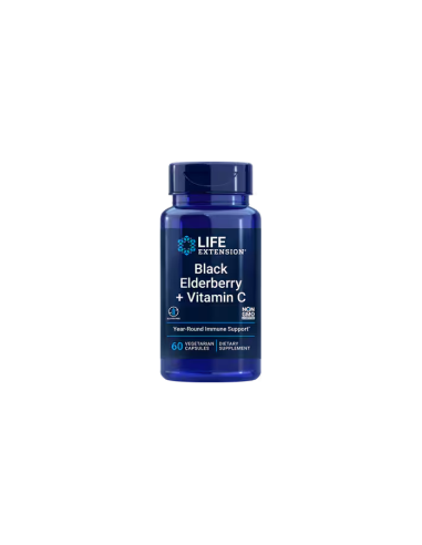 Black Elderberry + Vitamin C - 60 vegetarian...
