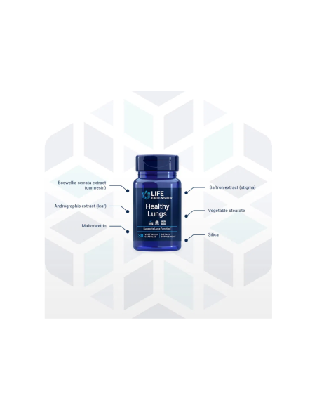 Healthy Lungs - 30 vegetarian capsules | Life Extension