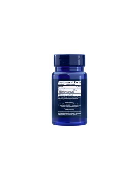 Aged Black Garlic Odorless Extract, 500 mg - 30 vegetarian capsules | Life Extension