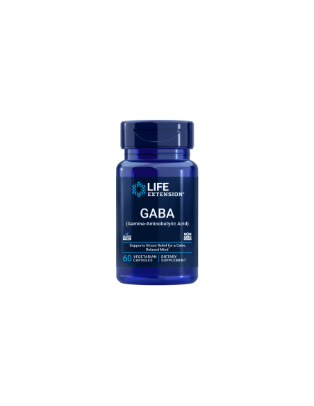 GABA, 60 vegetarian capsules | Life Extension