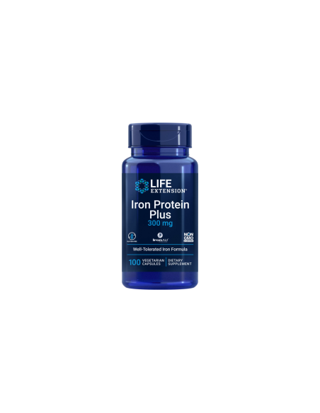 Iron Protein Plus, 300 mg 100 capsules - Life Extension - front image