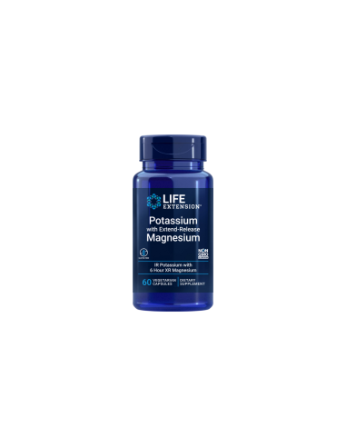 Potassium with Extend-Release Magnesium - 60 capsules - Life Extension - front image