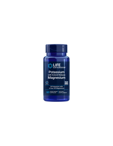 Potassium with Extend-Release Magnesium - 60 capsules - Life Extension - front image