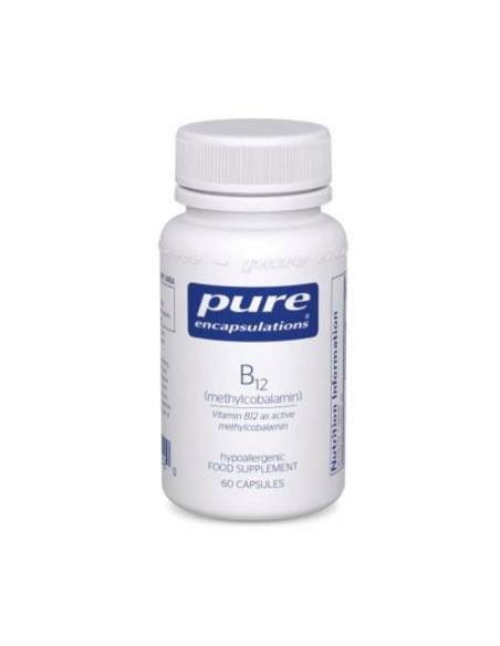 B12 Methylcobalamin – 60 Kapseln – Produktabbildung – Pure Encapsulations