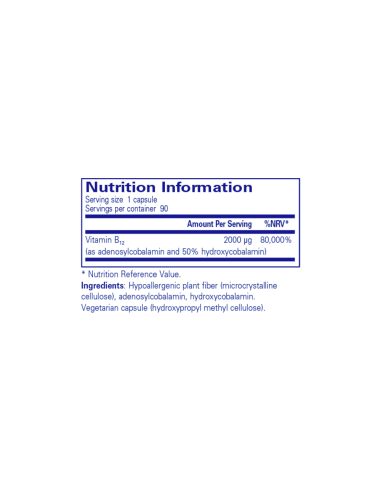 B12 Adenosyl Hydroxy - 90 capsules | Pure...