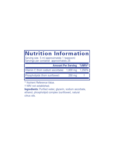 Liposomal Vitamin C Liquid - 120ml | Pure...