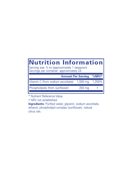 Liposomal Vitamin C Liquid - 120ml | Pure Encapsulations