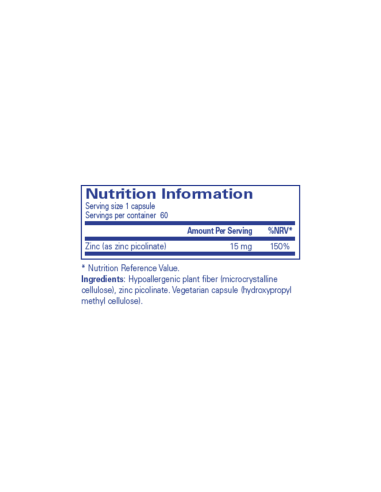 Zinc 15 - 60 Capsules | Pure Encapsulations