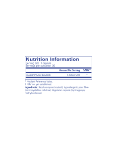 Saccharomyces Boulardii - 30 Capsules – product image 1 – Pure Encapsulations 2