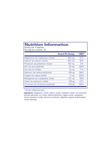 Mineral 650A - 180 Capsules | Pure Encapsulations