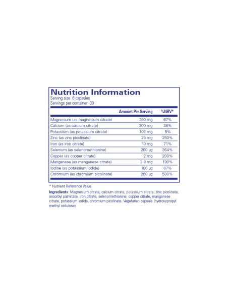 Mineral 650A - 180 Capsules | Pure Encapsulations