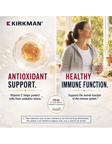 Vitamin C 250 mg Capsules - 250 Capsules | Kirkman Labs