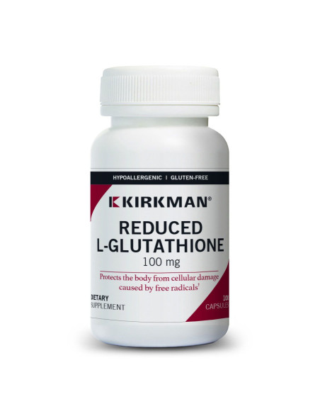 Reduced L-Glutathione 100 mg Capsules - Hypo - 100 Capsules | Kirkman Labs