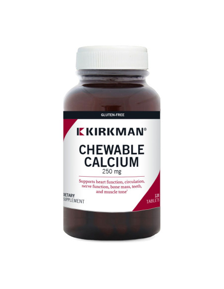 Calcium 250 mg with Vitamin D3 – 120 Chewable Tablets | Kirkman Labs – 2