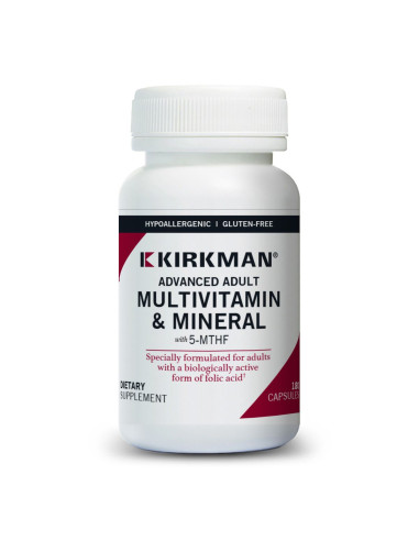 Advanced Adult Multivitamin & Mineral with 5-MTHF - Hypo - 180 | Kirkman Labs – officiële productafbeelding 2