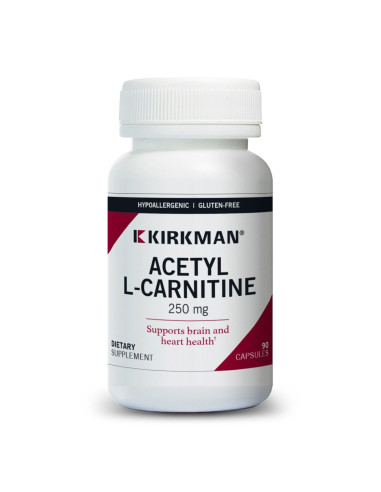 Acetyl-L-Carnitine 250 mg - Hypoallergenic - 90 Capsules | Kirkman Labs – official product image 2