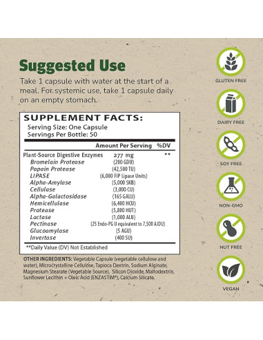 Enzalase – 50 Capsules | Master Supplements