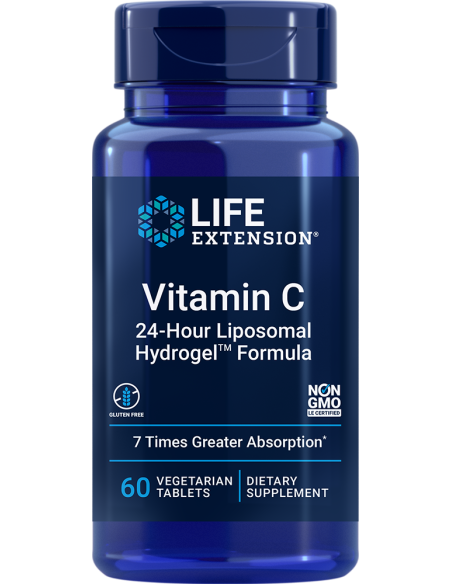 Vitamin C 24-Hour Liposomal Hydrogel™ Formula - 60 vegetarian tablets | Life Extension