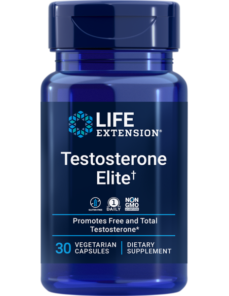 Testosterone Elite - 30 vegetarian capsules | Life Extension