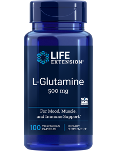 L-Glutamine, 500 mg 100 capsules - Life Extension