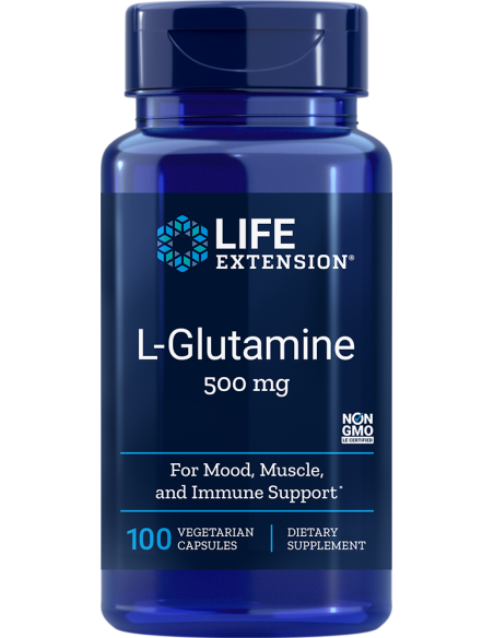 L-Glutamine, 500 mg 100 capsules - Life Extension