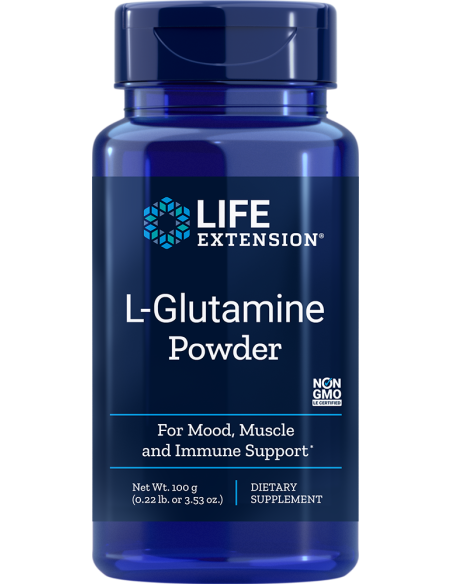 L-Glutamine Powder - 100 grams | Life Extension