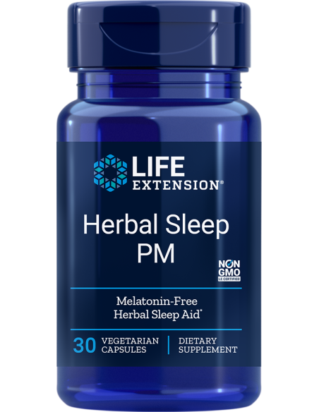 Herbal Sleep PM - 30 vegetarian capsules | Life Extension