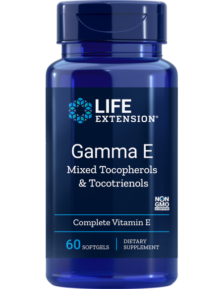 Gamma E with Tocopherols & Tocotrienols - 60 Softgels | Life Extension
