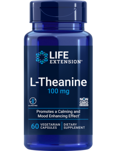 L-Theanine, 60 vegetarian capsules - Life Extension