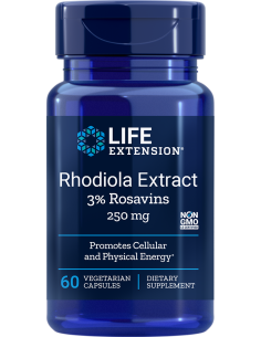 Rhodiola Extract - 60 vegetarian capsules | Life Extension