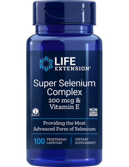 Super Selenium Complex & Vitamin E, 100 vegetarian capsules - Life Extension