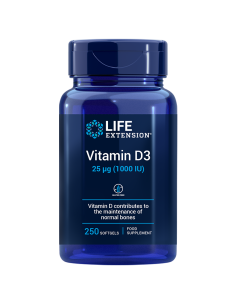 Vitamin D3, EU - 250 softgels | Life Extension