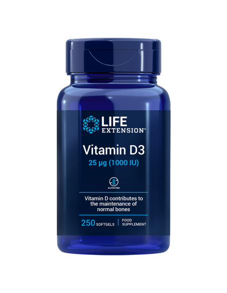 Vitamin D3, EU - 250 softgels | Life Extension