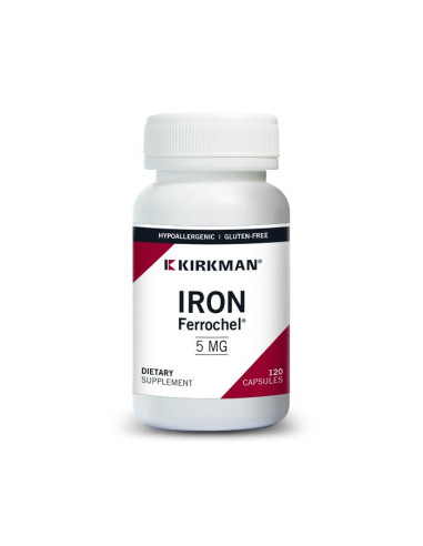 Iron Ferrochel® 5mg - 120 Capsules | Kirkman Labs