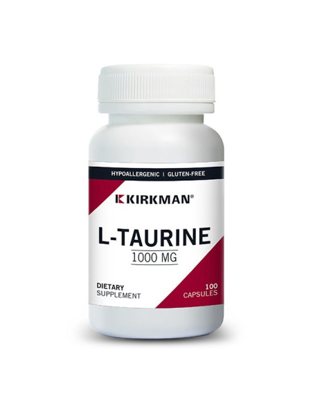 L-Taurine 1000 mg Capsules - Hypo - 100 Capsules | Kirkman Labs